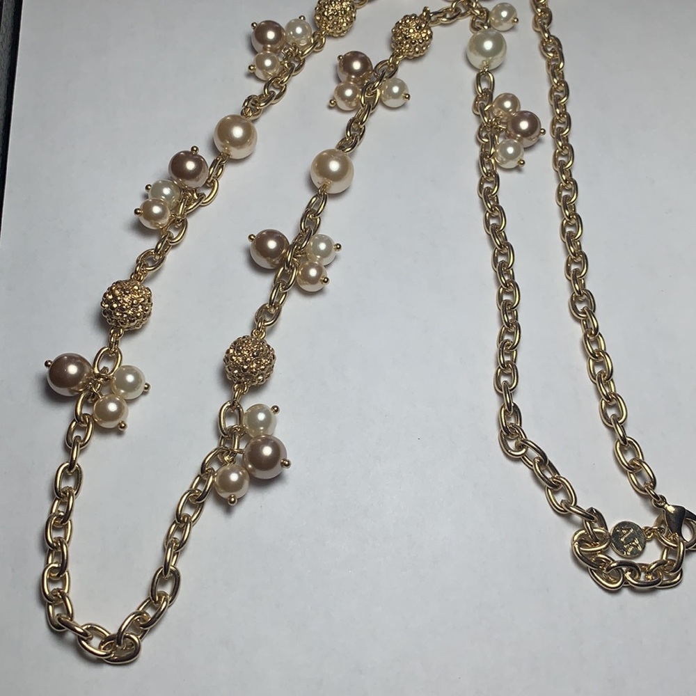 Anne Klein Long Gold Necklace - Picture 5 of 6